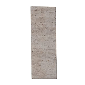 Creative Co-Op Travertine Footed Charcuterie Board Beige