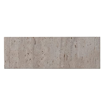 Creative Co-Op Travertine Footed Charcuterie Board Beige