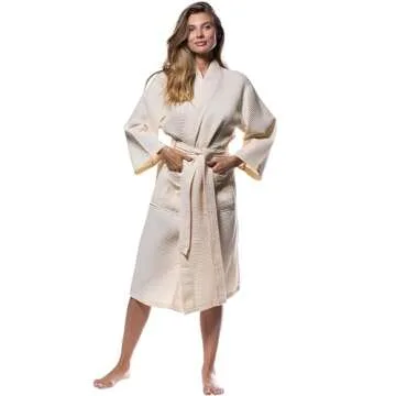 Turquaz Waffle Robe - Lightweight Comfort for All