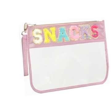Burskit Clear Zipper Pouch for Snacks and Cosmetics