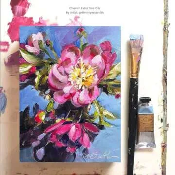 Charvin Extra Fine Professional Cobalt Blue Light Hue Artist Oil Paint 20 ml - Triple-Milled for Smoothness, Rich Texture, Poppy Oil-Based, Light-Fast, Handmade Oil Color Paints for Professionals