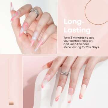 modelones Gel Nail Polish 12PCS Pink White Purple Green Blue Gel Nail Polish Set 2021 Sweet Macaron Nail Gel Set Soak Off Glitter Nail Gel Polish Starter Kit Nail Art with Beauty Gifts Set