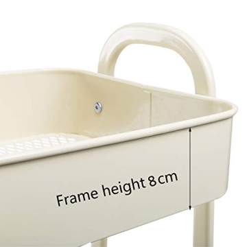 AGTEK Makeup Cart - Stylish 3 Tier Mobile Organizer