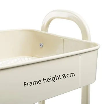 AGTEK Makeup Cart - Stylish 3 Tier Mobile Organizer