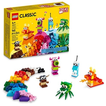 LEGO Classic Creative Monsters 11017 Set - Fun Building Toy for Kids 4+