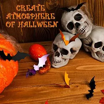 Clabby 36 Pcs 3D Bats Wall Decor for Halloween Parties