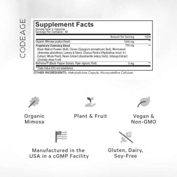 Organic Mimosa Pudica Seed Capsules - Vegan Health Support