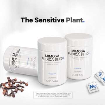 Organic Mimosa Pudica Seed Capsules - Vegan Health Support