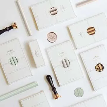 UNIQOOO Mailable Glue Gun Sealing Wax Sticks for Wax Seal Stamp - Nude, Earthy Neutural Tone, Great for Boho Wedding Invitations, Cards Envelopes, Snail Mails, Craft Project, Gift Ideas, Pack of 8