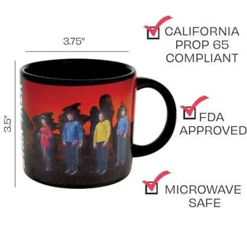 Unemployed Philosophers Guild Star Trek Transporter Heat Transforming Mug - Hot Coffee Beams Down Kirk, Spock, McCoy, and Uhura, Comes in Fun Box,14oz