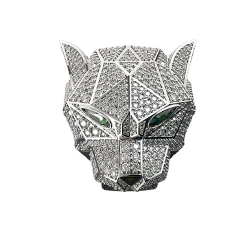 Ssjewel Full Iced Out Panther Ring - Stunning Hip Hop Jewelry for All Occasions