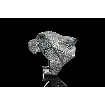 Ssjewel Full Iced Out Panther Ring 14K Gold Plated Jewelry