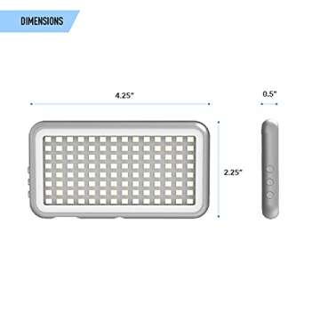 DigiPower LED Video Light - Adjustable Brightness & Color Control