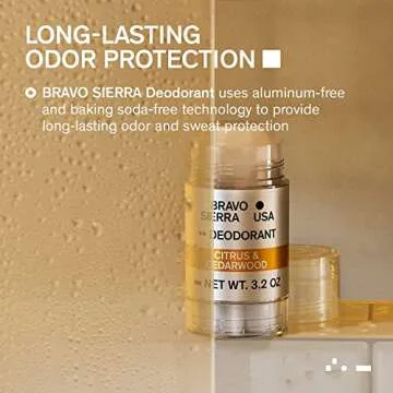 Bravo Sierra Aluminum-Free Deodorant for Men - Natural Protection