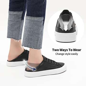 Women's Fashionable Slip on PU Leather Shoes for All Occasions