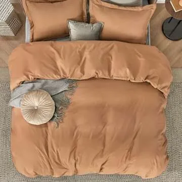 Bedsure King Duvet Cover - Soft Double Brushed Set