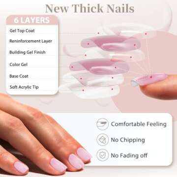 KXAMELIE Orange Almond Press-on Nails for Women