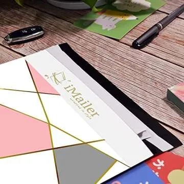 Stylish 100 Count Triangle Poly Mailers for Shipping