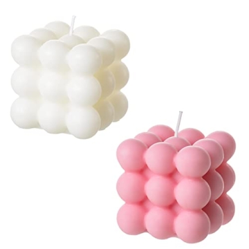 ACITHGL Bubble Cube Soy Wax Candles Stylish Scented Home Decor