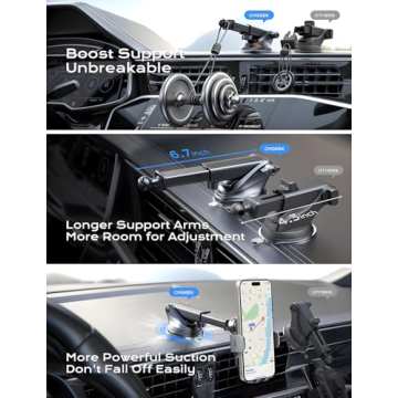 CHGeek 15W Fast Wireless Car Charger for iPhones and Samsung