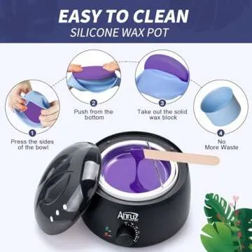 ANRUZ All-in-One Waxing Kit for Easy Hair Removal