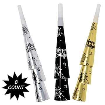 Gift Boutique Supplies 2025 Eve Party Supply Set for 20 Guests, Hats, Horns & More