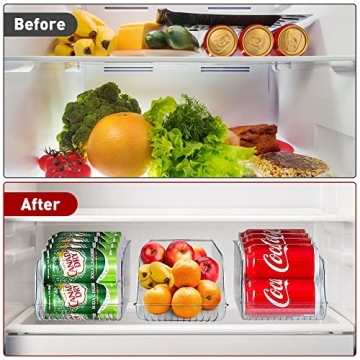 TOPULORS Can Organizer 2 Pack for Fridge Storage Solutions