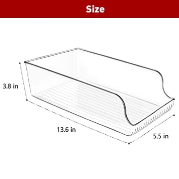 TOPULORS Can Organizer 2 Pack for Fridge Storage Solutions