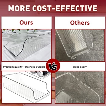 TOPULORS Can Organizer 2 Pack for Fridge Storage Solutions