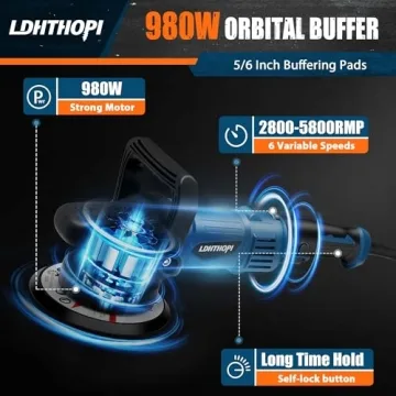 LDHTHOPI Dual Action Polisher - 980W Versatile Buffer