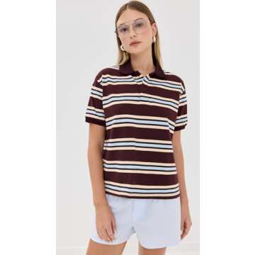 Lioness Women's Chocolate Multi Leisure Polo - Stylish & Comfortable