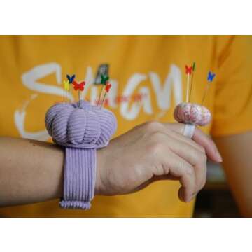 Wrist Pin Cushions for Effortless Sewing and Quilting