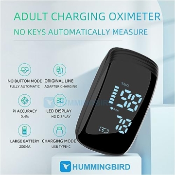 Rechargeable Pulse Oximeter Fingertip for Accurate Health Monitoring