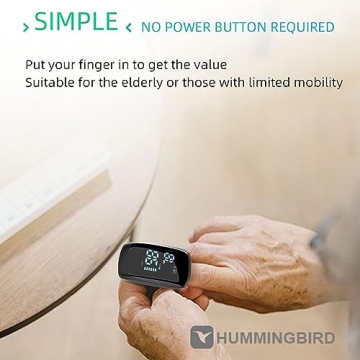 Rechargeable Pulse Oximeter Fingertip for Accurate Health Monitoring