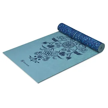 Gaiam Yoga Mat Premium Print Reversible Extra Thick Non Slip Exercise & Fitness Mat for All Types of...