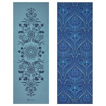 Gaiam Yoga Mat Reversible Extra Thick Non Slip Mat