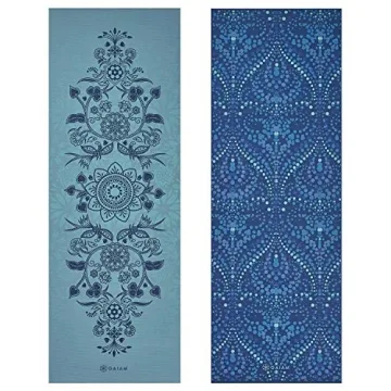 Gaiam Yoga Mat Reversible Extra Thick Non Slip Mat