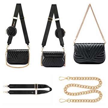 Ayliss Women Multipurpose Small/Medium Crossbody Bags Shoulder Handbag Coin Purse Trendy Clutch Even...