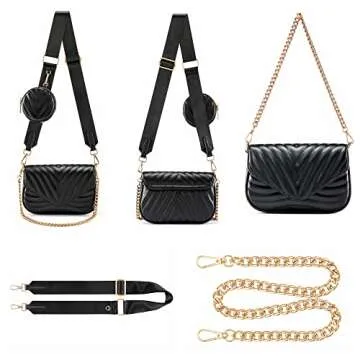 Ayliss Women Multipurpose Small/Medium Crossbody Bags Shoulder Handbag Coin Purse Trendy Clutch Even...