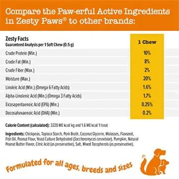 Zesty Paws Training Treats for Dogs & Puppies - Healthy Dog Treats for Hip, Joint & Muscle Health - Puppy Training Treats - for All Breeds and Ages - Dog Treats for Training - PB Flavor - 12oz