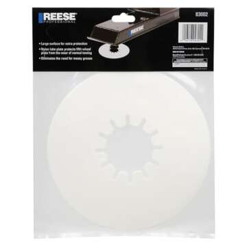 REESE Towpower 83002 Fifth Wheel Lube Plate, 10 Inch Round, 3/16 Inch Thick, Eliminates Need for Grease