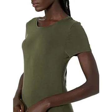 Stylish Amazon Essentials Women's Maxi Dress in Dark Olive