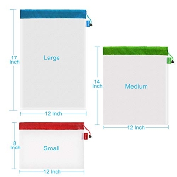 Shop Berosy 9Pcs Reusable Mesh Produce Bags Now!