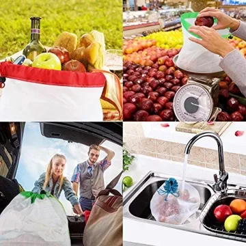Shop Berosy 9Pcs Reusable Mesh Produce Bags Now!