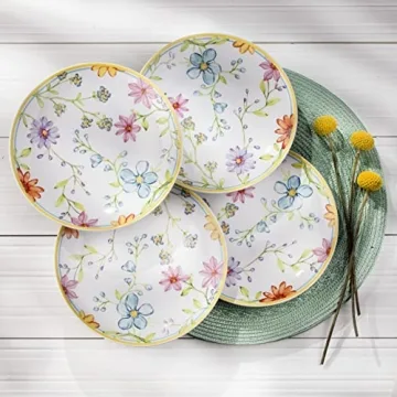 Euro Ceramica Charlotte Stoneware 16-Piece Dinnerware Set