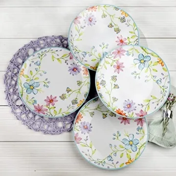 Euro Ceramica Charlotte Stoneware 16-Piece Dinnerware Set