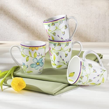 Euro Ceramica Charlotte Stoneware 16-Piece Dinnerware Set