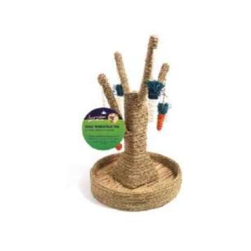 Rosewood Small Animal Activity Toy Bunny Fun Tree Boredom Breaker - The Ultimate Chew and Scratch To...