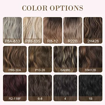 REECHO Clip in Hair Extensions Ash Brown Platinum Blonde