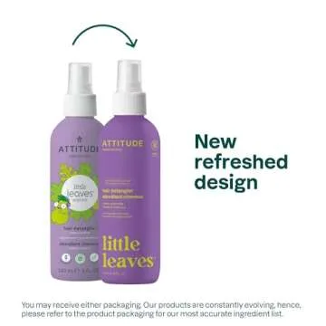 ATTITUDE Rinse-free Hair Detangler for Kids, EWG Verified Leave In Product, Plant- and Mineral-Based...